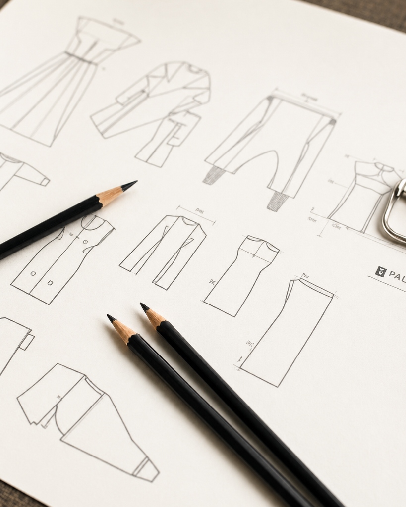 Development garment detail
